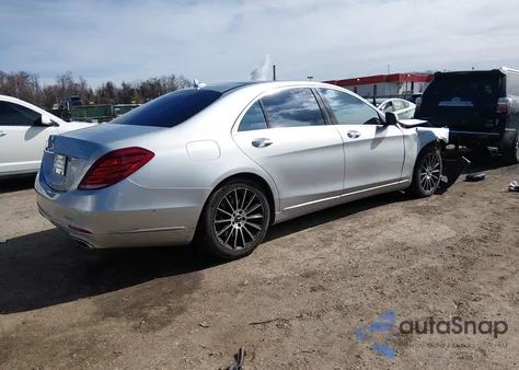2015 Mercedes-Benz S 550 4Matic из США, поврежденный, VIN WDDUG8FBXFA147892